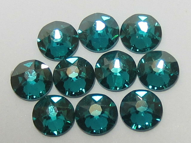 72 pcs. 20ss BLUE ZIRCON CHAMPAGNE FLATBACK European Rhinestones